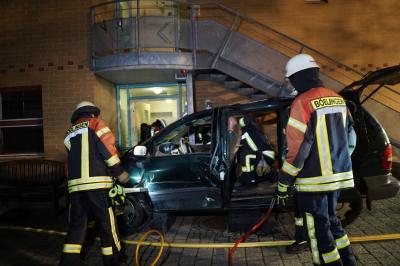 Uebung der Feuerwehr Boeblingen